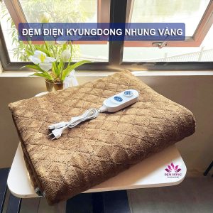 Đệm điện Kyungdong vải nỉ nhung cao cấp