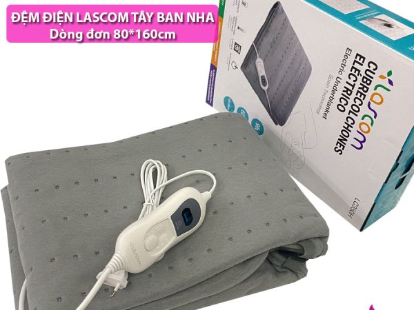 Đệm điện sưởi ấm Lascom Tây Ban Nha LC350H 80*160cm